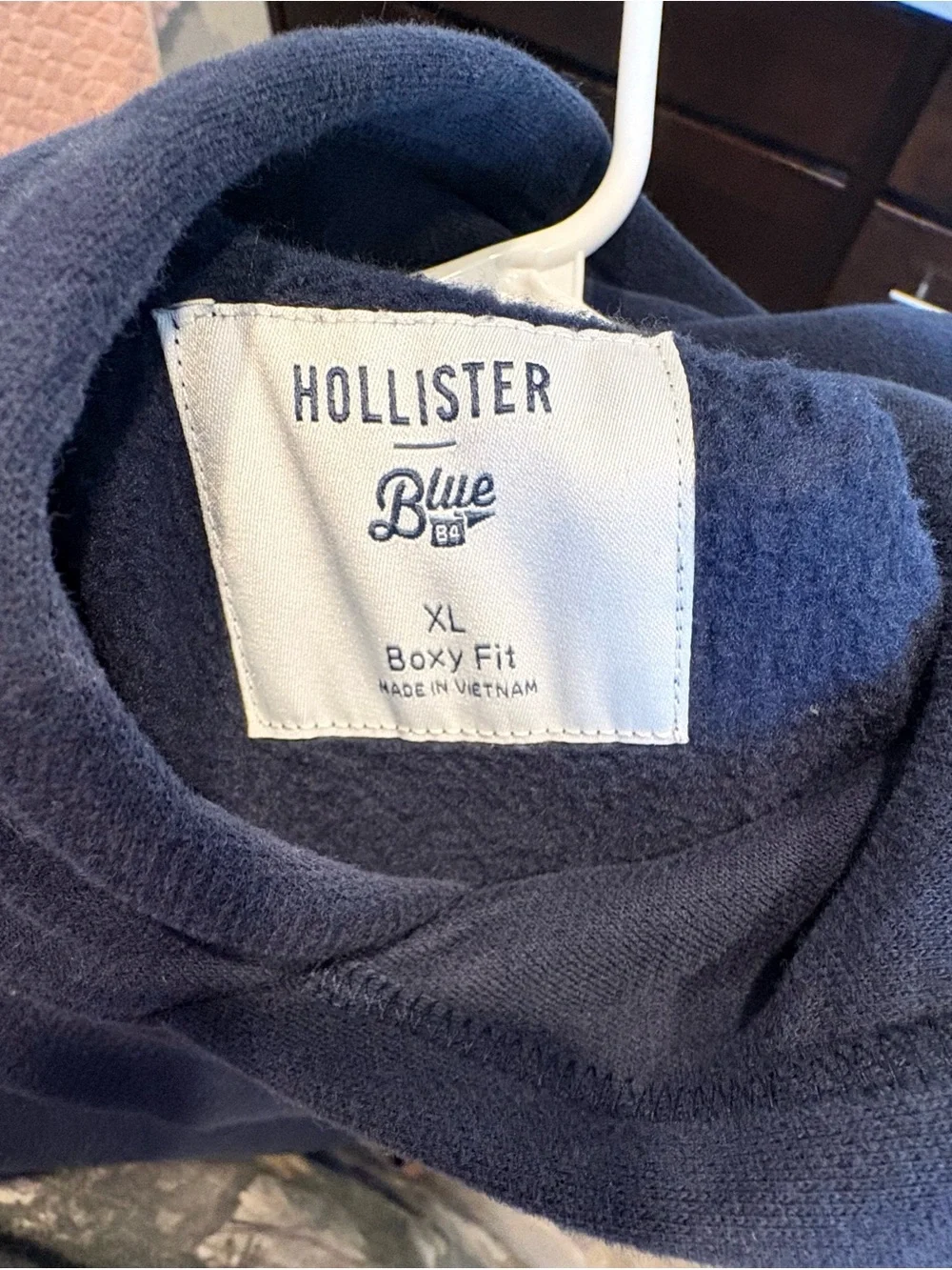 Hollister University of California Los Angeles Chest Logo Navy Hoodie